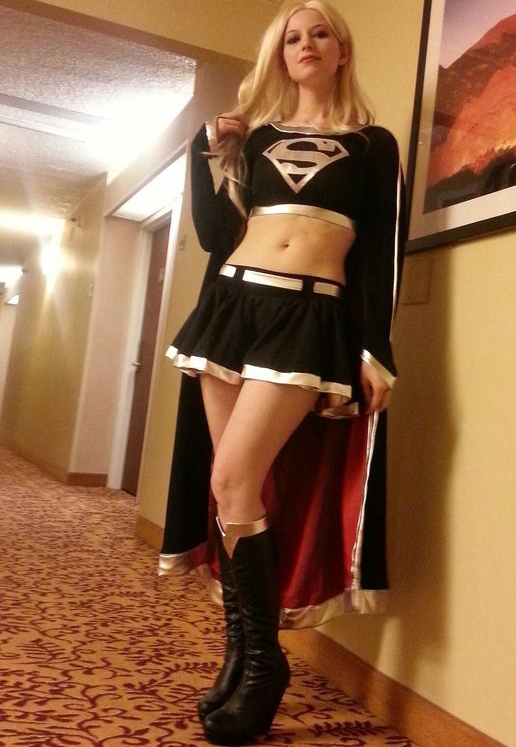 Dark Supergirl Cosplay Costume Fancy Dress